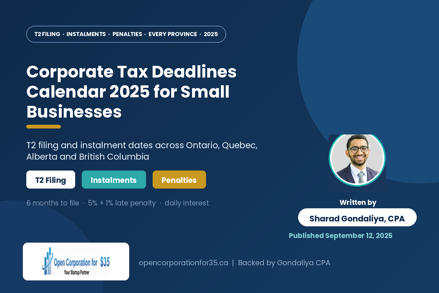 Corporate Tax Deadlines Calendar 2025 for Small Businesses