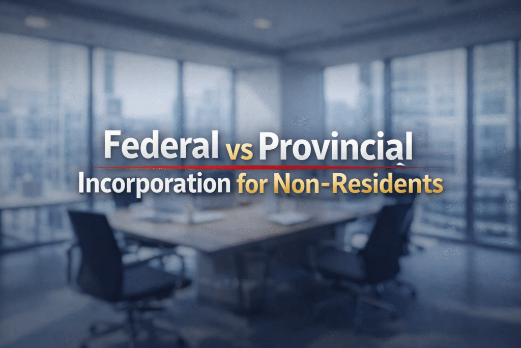 Federal vs provincial incorporation
