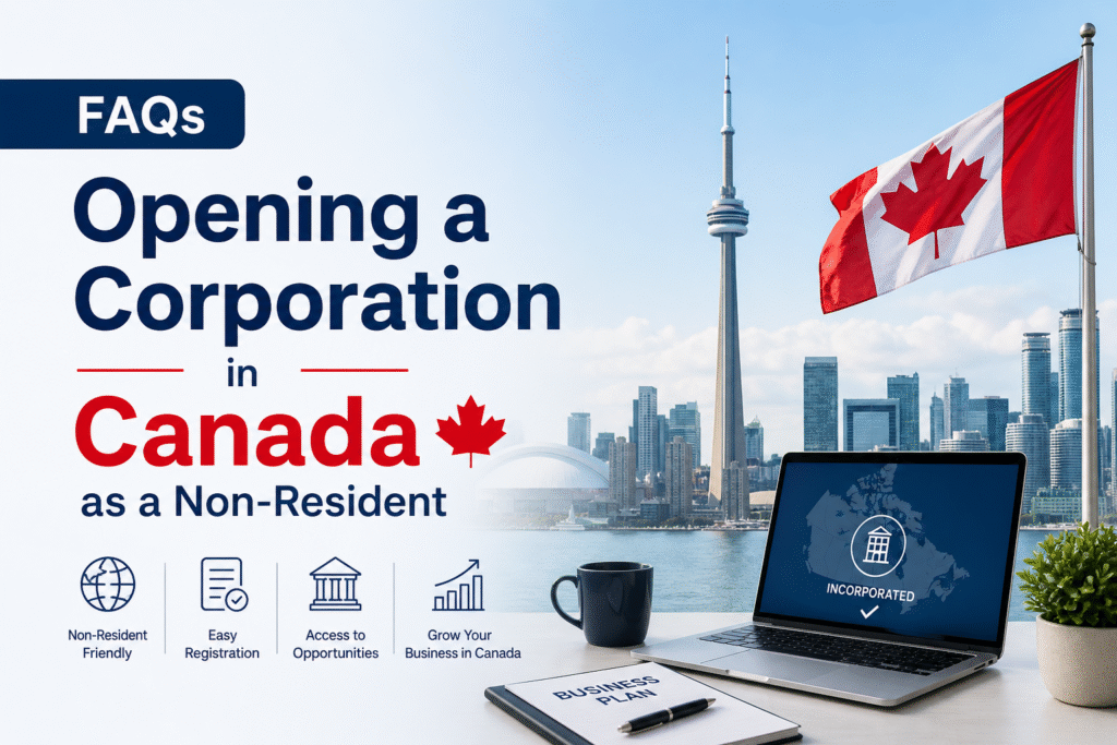 opening a corporation as non resident
