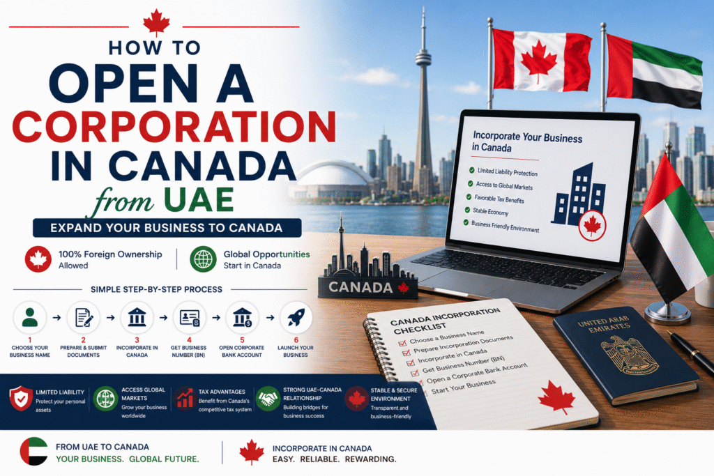 How to Open a Corporation in Canada from UAE