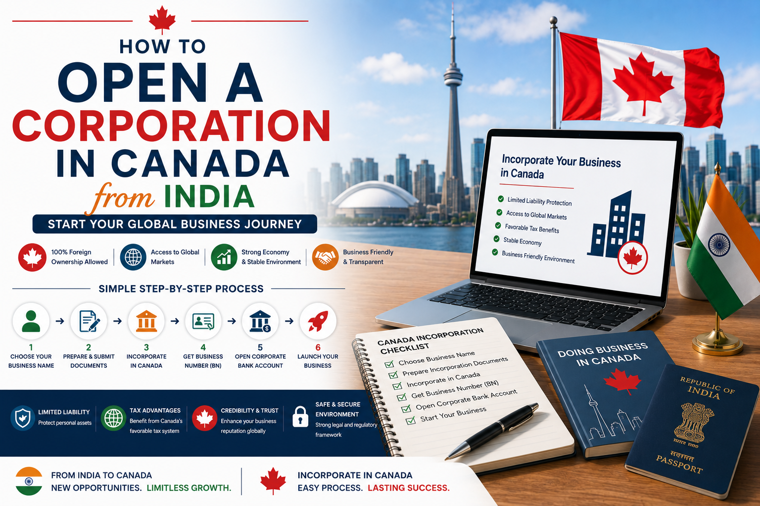 open a corporation in Canada from India