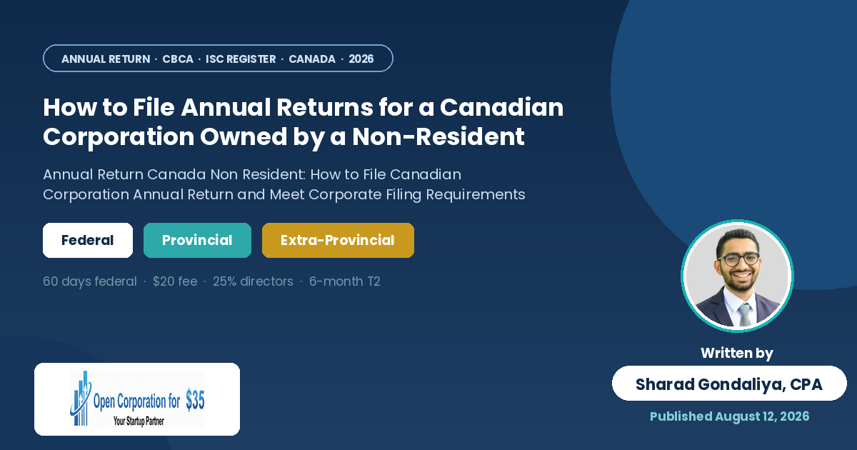 annual return canada non resident