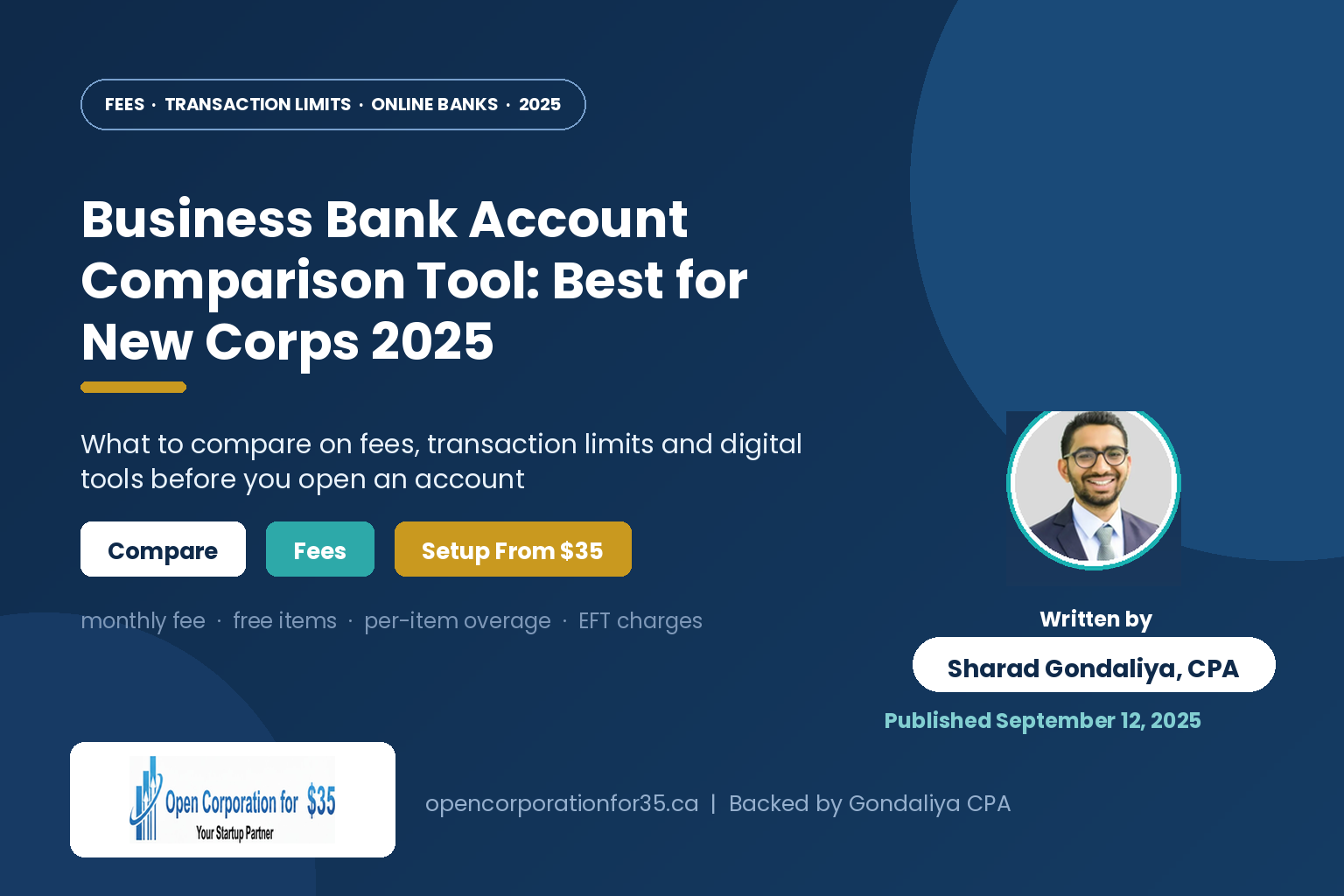 Business Bank Account Comparison Tool