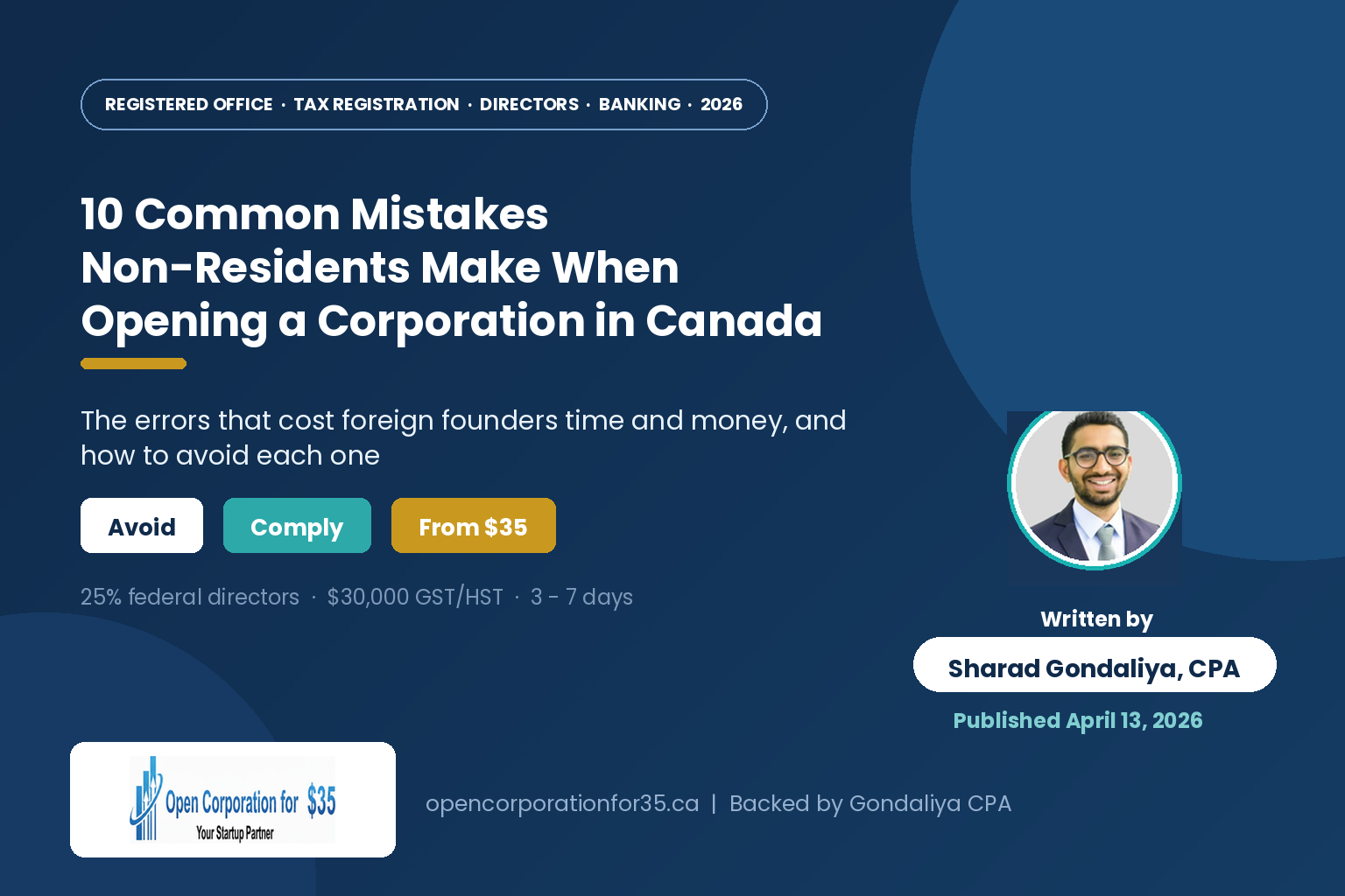 10 common mistakes when incorporating in Canada
