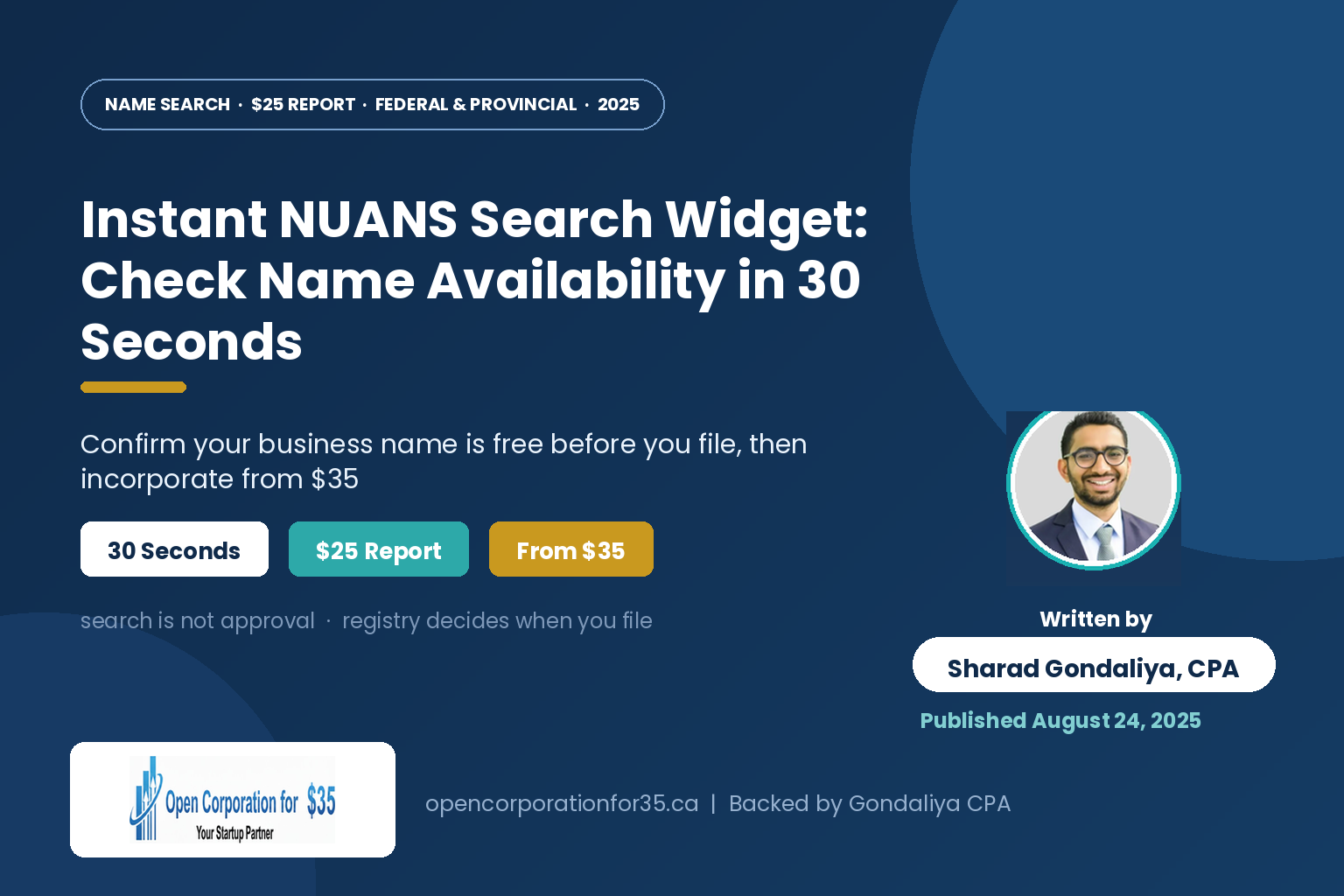 Instant NUANS Search Widget Check Name Availability in 30 Seconds