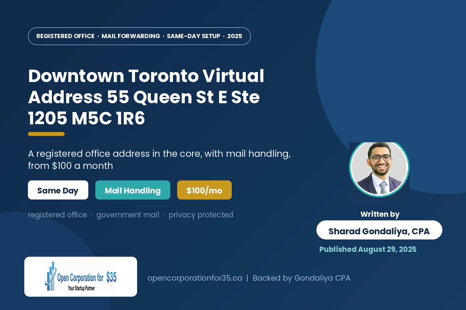 Downtown Toronto Virtual Address