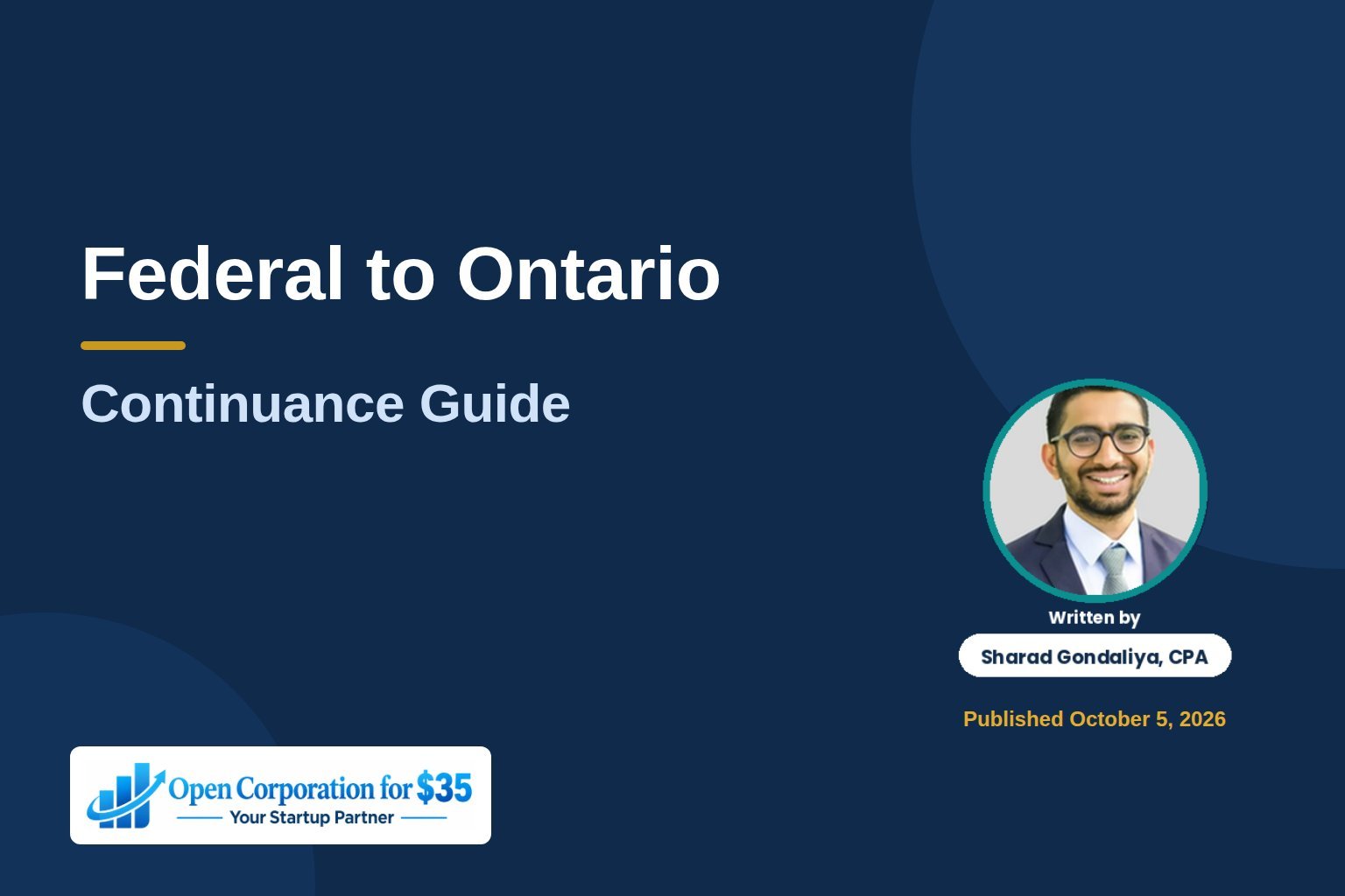 Federal to Ontario Featured 5 October 2026 (2)